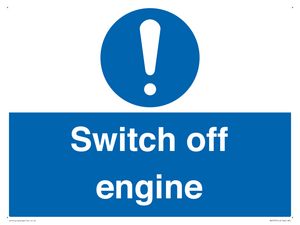 Switch off engine